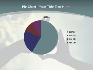 Two Hands Making A Heart Shape With The Sky In The Background PowerPoint Template