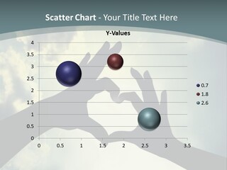Two Hands Making A Heart Shape With The Sky In The Background PowerPoint Template