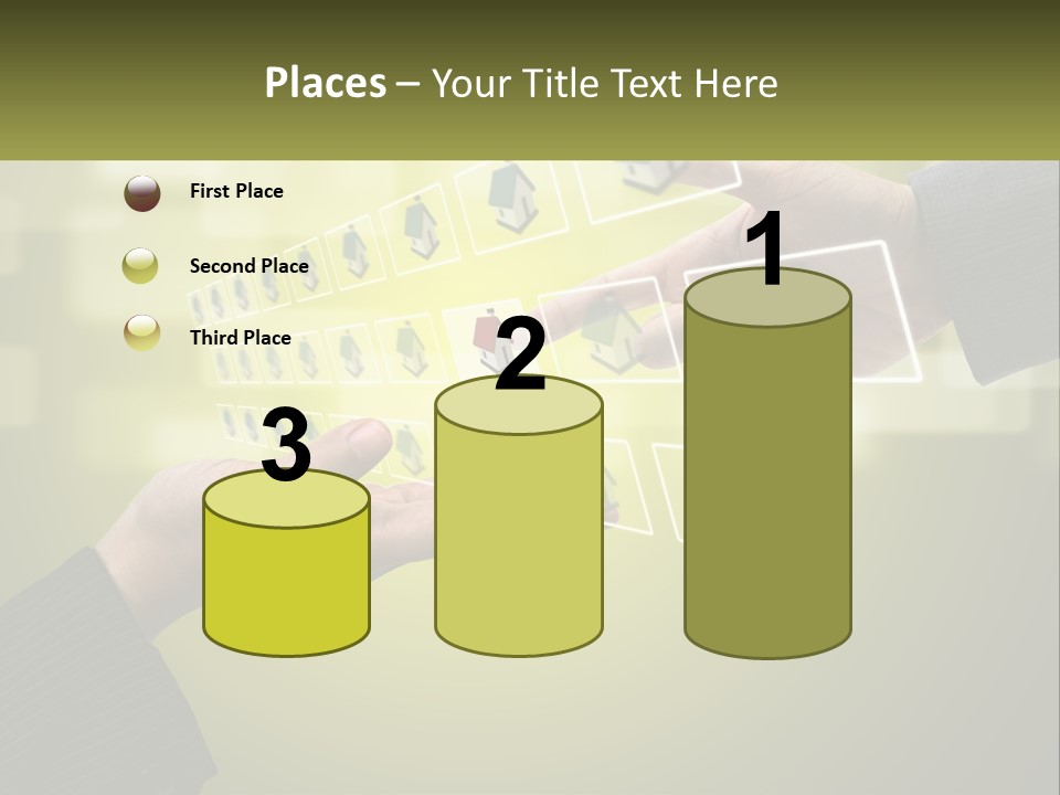 A Person Touching A Button On A Touch Screen PowerPoint Template