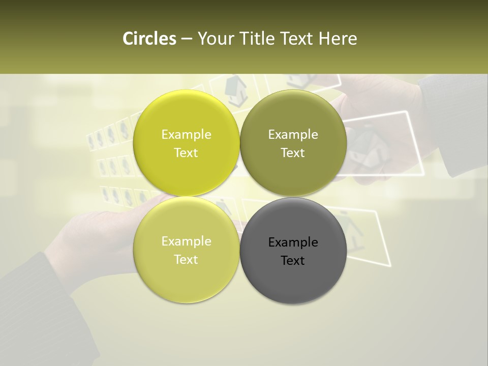 A Person Touching A Button On A Touch Screen PowerPoint Template