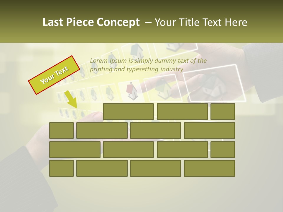 A Person Touching A Button On A Touch Screen PowerPoint Template