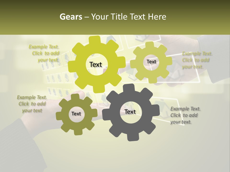 A Person Touching A Button On A Touch Screen PowerPoint Template