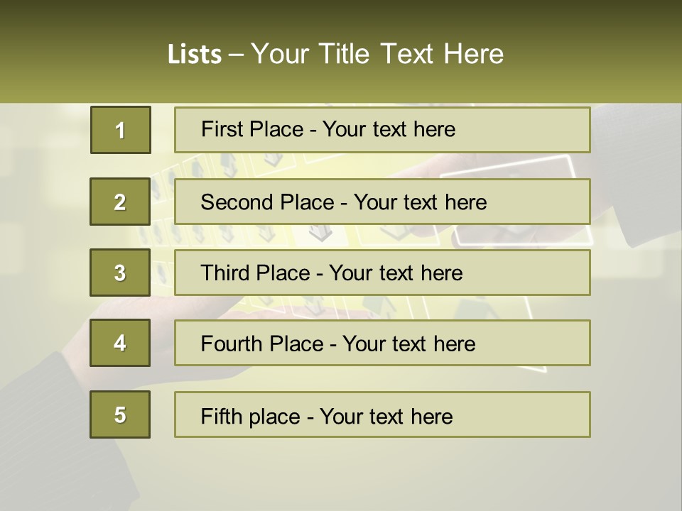 A Person Touching A Button On A Touch Screen PowerPoint Template
