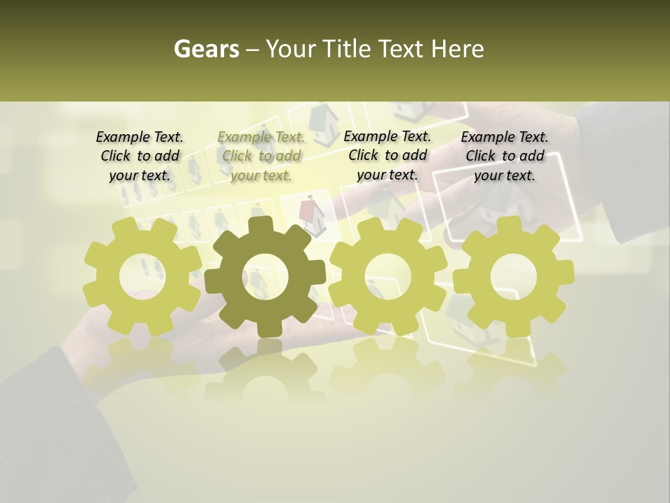 A Person Touching A Button On A Touch Screen PowerPoint Template