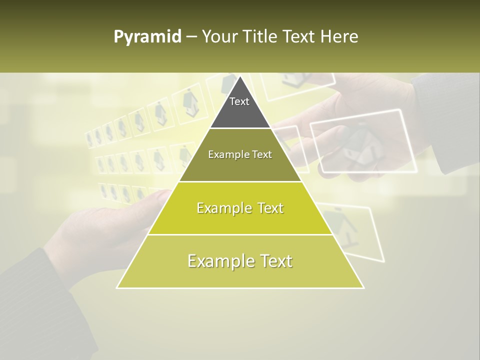 A Person Touching A Button On A Touch Screen PowerPoint Template