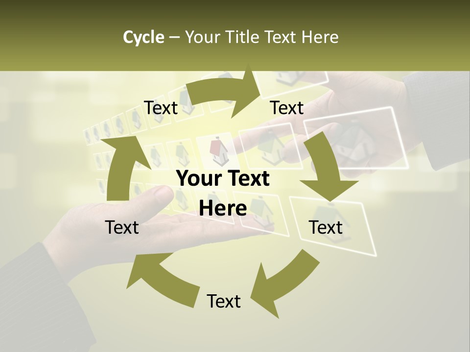 A Person Touching A Button On A Touch Screen PowerPoint Template