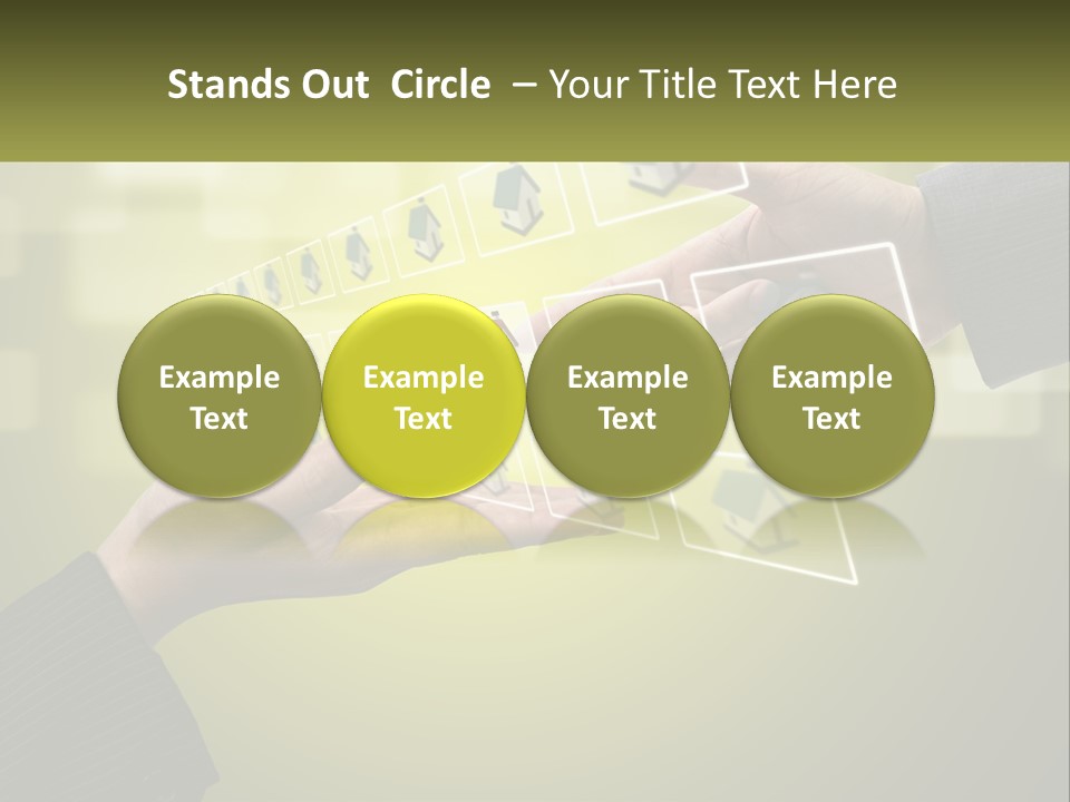 A Person Touching A Button On A Touch Screen PowerPoint Template