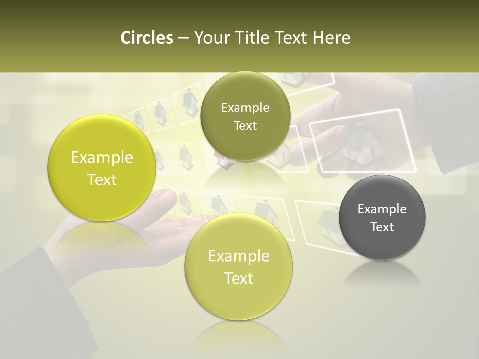 A Person Touching A Button On A Touch Screen PowerPoint Template