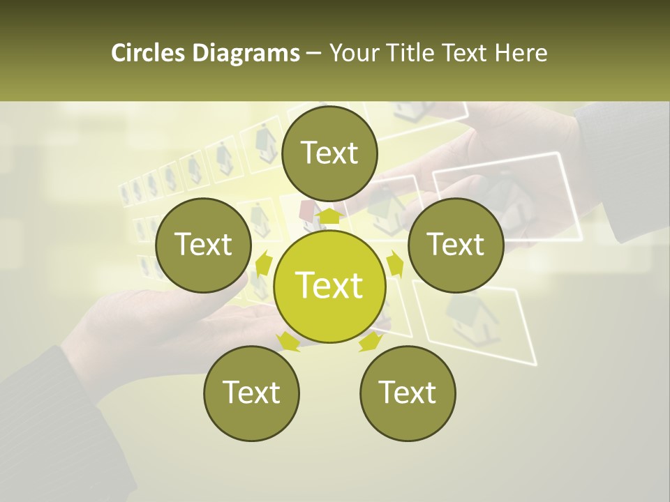 A Person Touching A Button On A Touch Screen PowerPoint Template