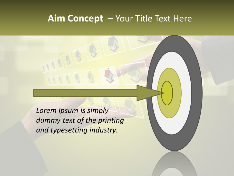 A Person Touching A Button On A Touch Screen PowerPoint Template