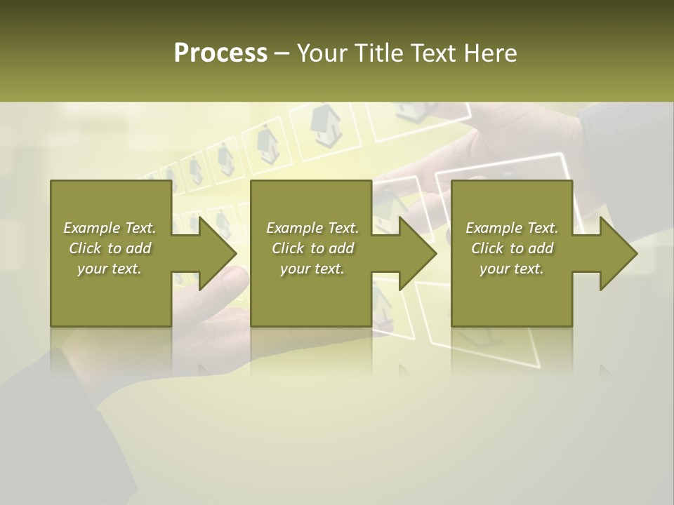 A Person Touching A Button On A Touch Screen PowerPoint Template