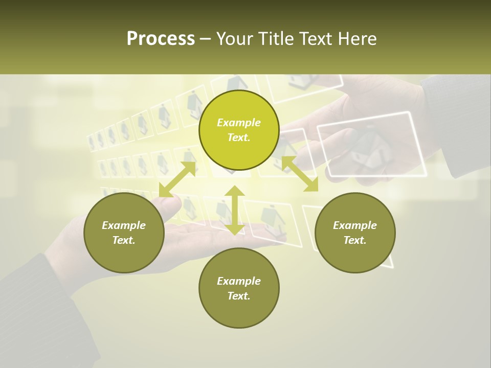A Person Touching A Button On A Touch Screen PowerPoint Template
