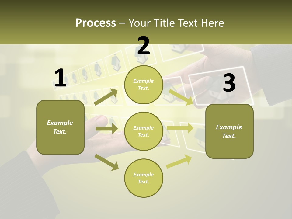 A Person Touching A Button On A Touch Screen PowerPoint Template