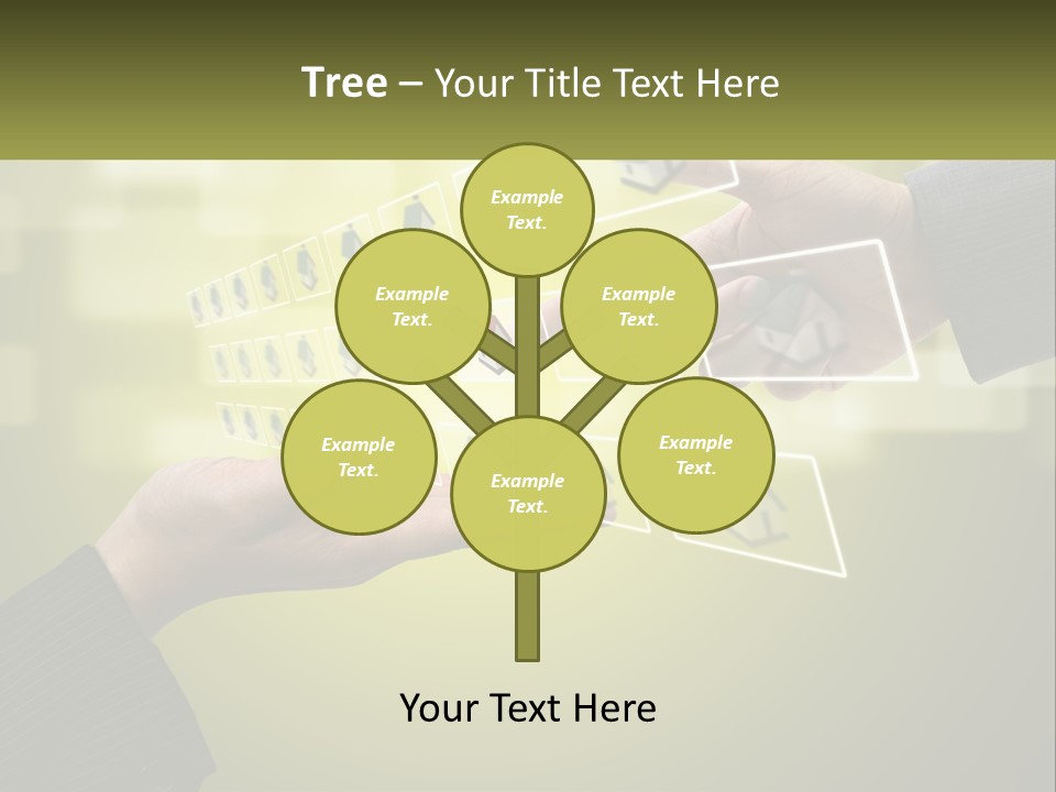 A Person Touching A Button On A Touch Screen PowerPoint Template