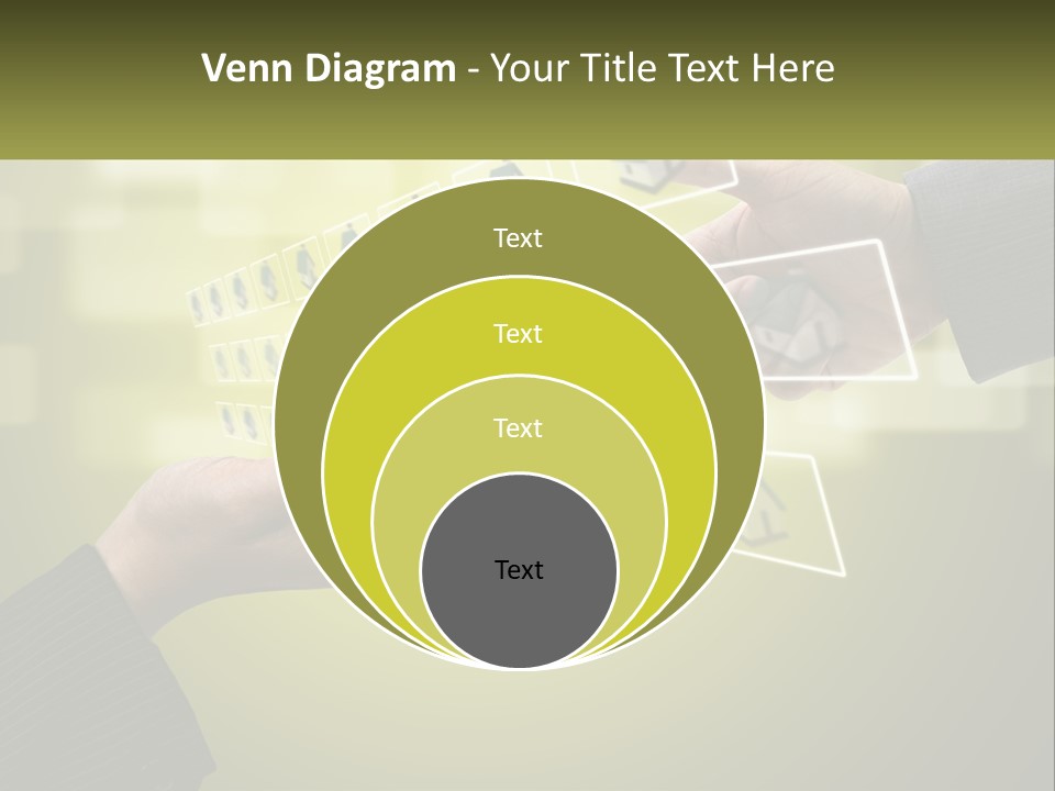 A Person Touching A Button On A Touch Screen PowerPoint Template