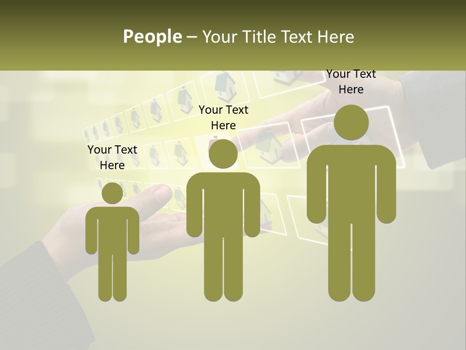 A Person Touching A Button On A Touch Screen PowerPoint Template