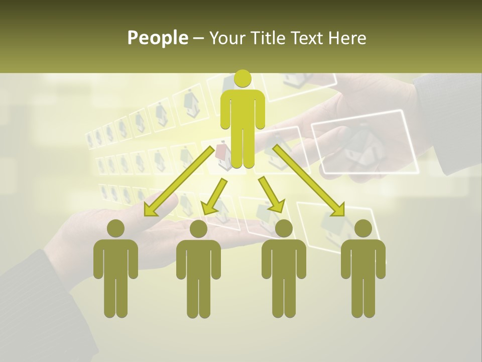 A Person Touching A Button On A Touch Screen PowerPoint Template