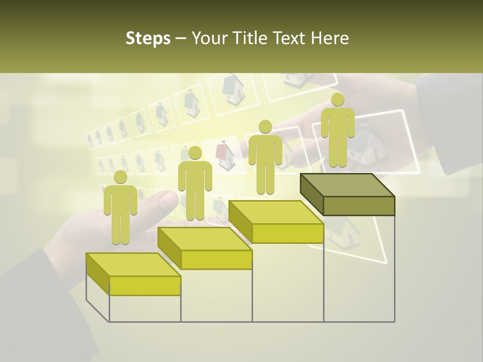 A Person Touching A Button On A Touch Screen PowerPoint Template