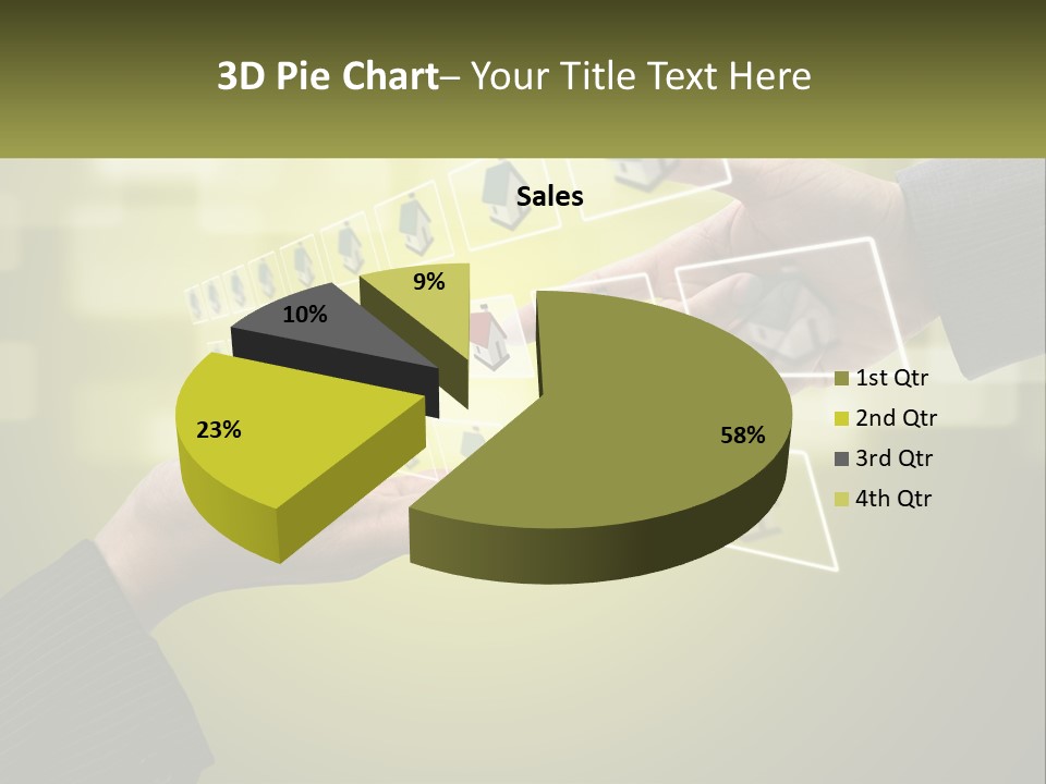 A Person Touching A Button On A Touch Screen PowerPoint Template
