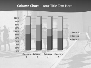 A Group Of Soldiers Standing In Front Of A Building PowerPoint Template