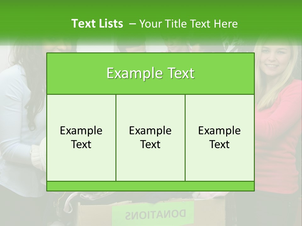 A Group Of People Standing Around A Pile Of Clothes PowerPoint Template
