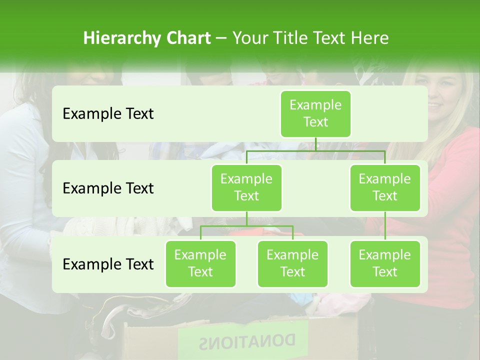A Group Of People Standing Around A Pile Of Clothes PowerPoint Template