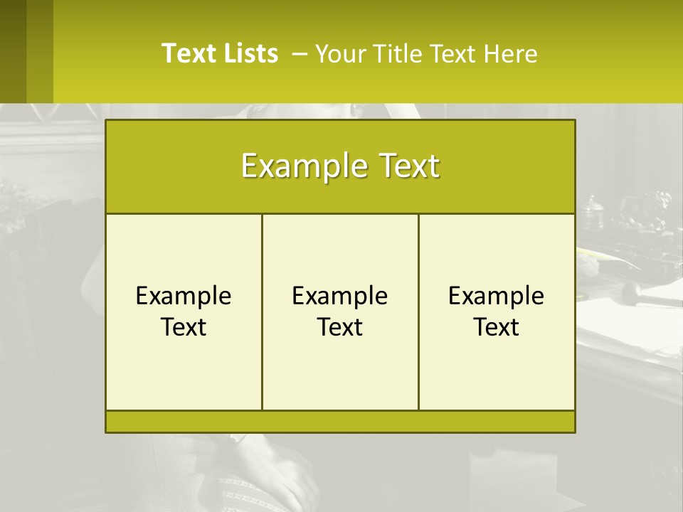 A Man Sitting At A Desk With A Typewriter PowerPoint Template
