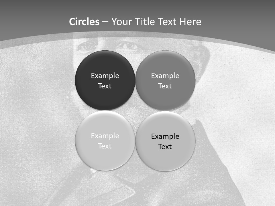 A Black And White Photo Of A Man With A Beard PowerPoint Template