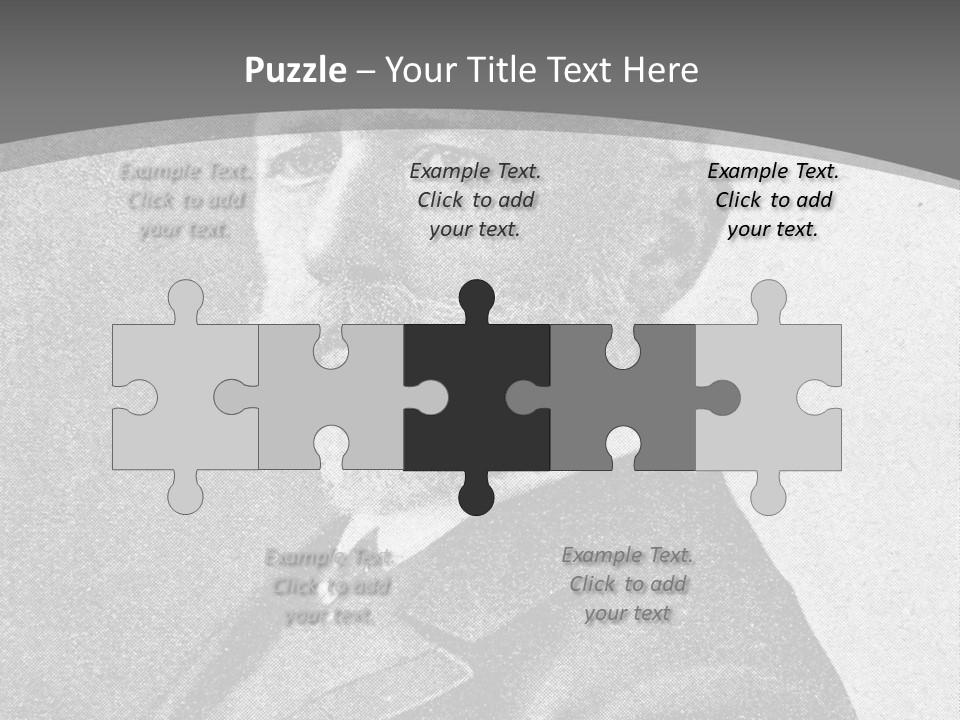 A Black And White Photo Of A Man With A Beard PowerPoint Template