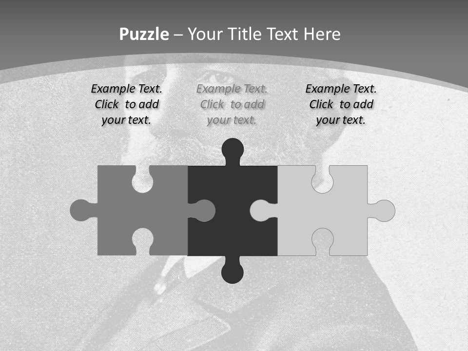 A Black And White Photo Of A Man With A Beard PowerPoint Template