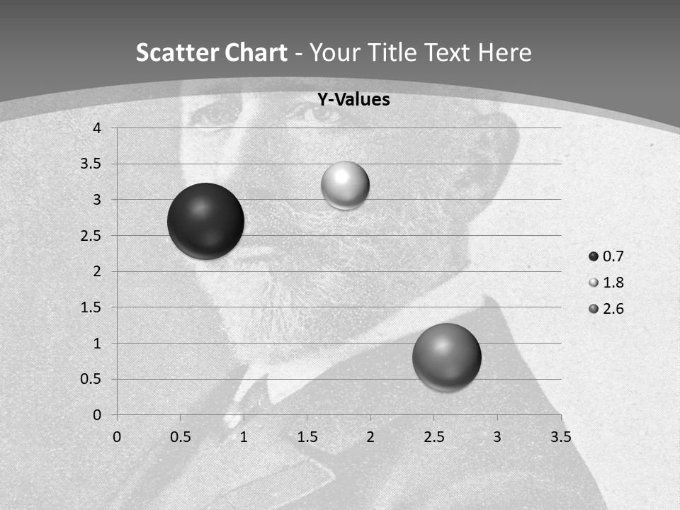 A Black And White Photo Of A Man With A Beard PowerPoint Template