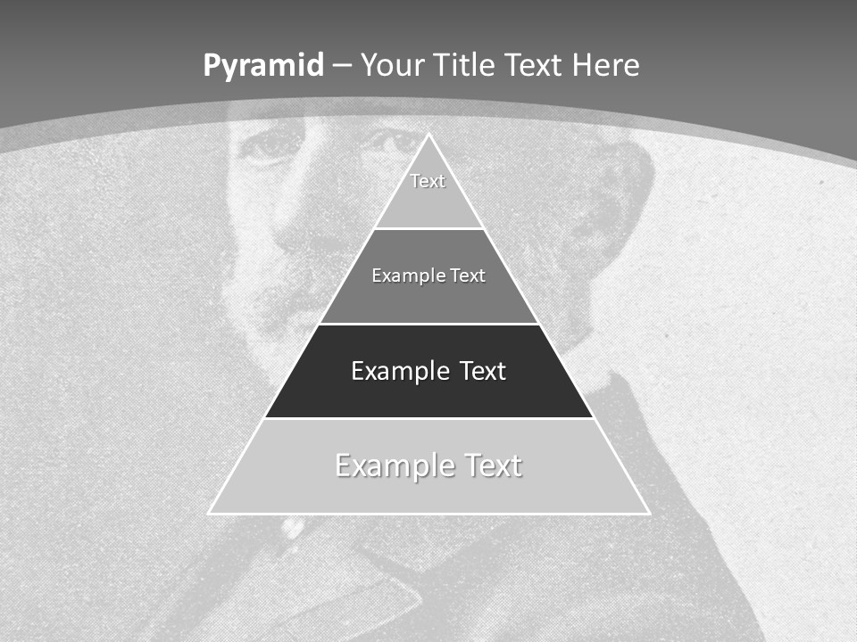 A Black And White Photo Of A Man With A Beard PowerPoint Template