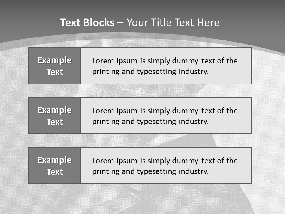 A Black And White Photo Of A Man With A Beard PowerPoint Template
