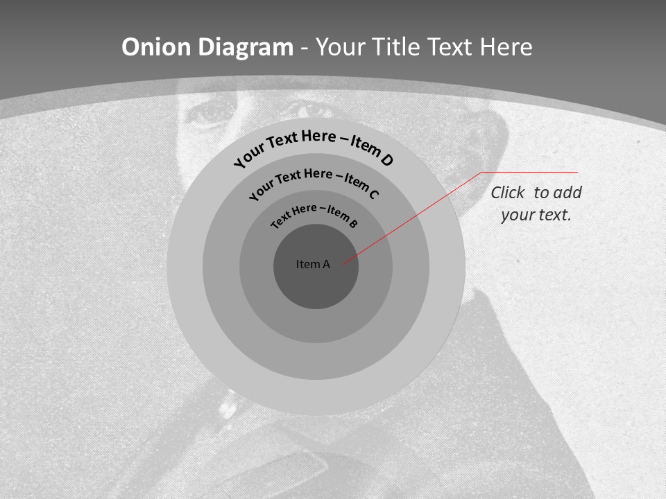 A Black And White Photo Of A Man With A Beard PowerPoint Template