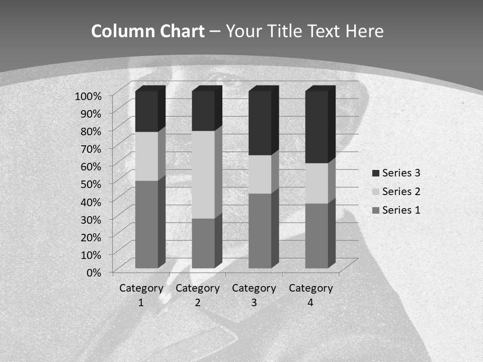 A Black And White Photo Of A Man With A Beard PowerPoint Template