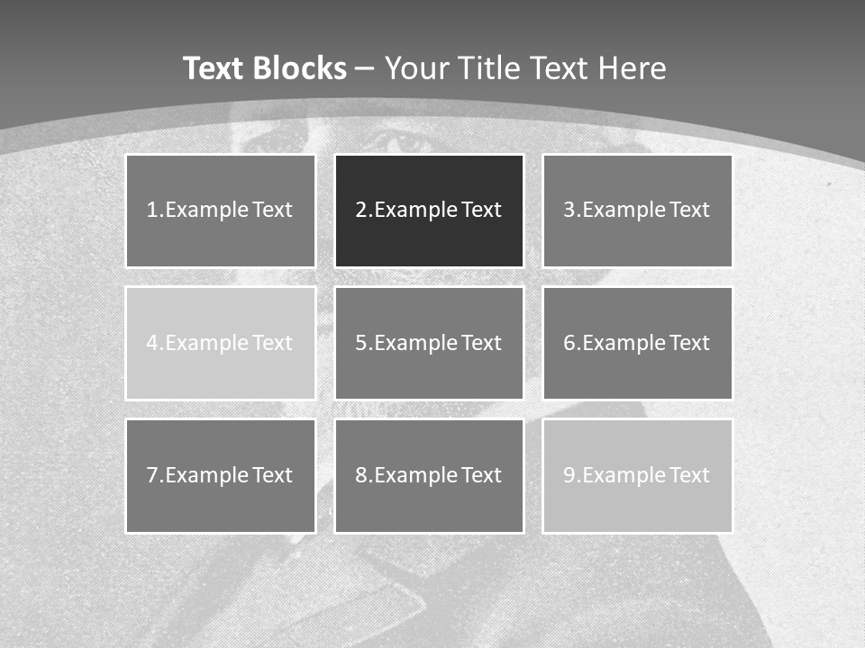 A Black And White Photo Of A Man With A Beard PowerPoint Template