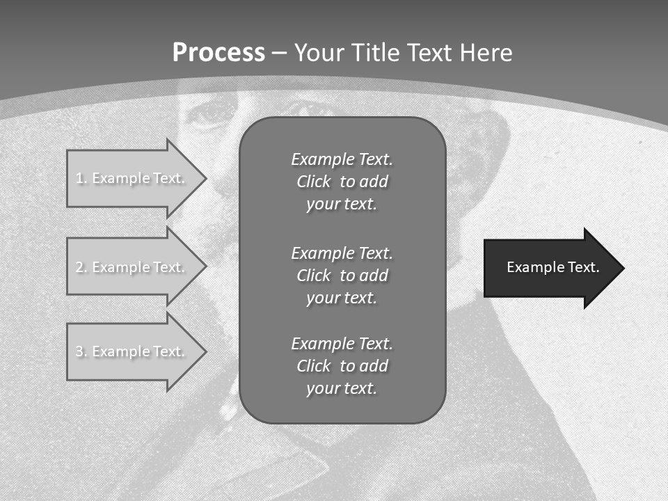 A Black And White Photo Of A Man With A Beard PowerPoint Template