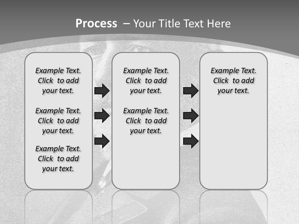 A Black And White Photo Of A Man With A Beard PowerPoint Template