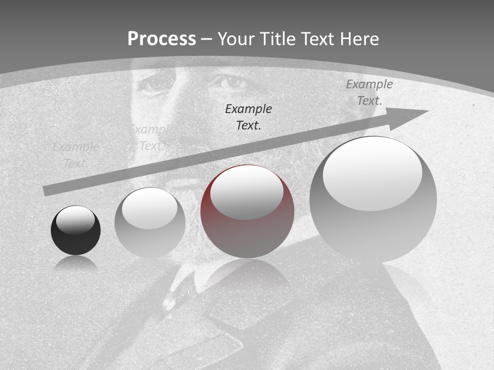 A Black And White Photo Of A Man With A Beard PowerPoint Template