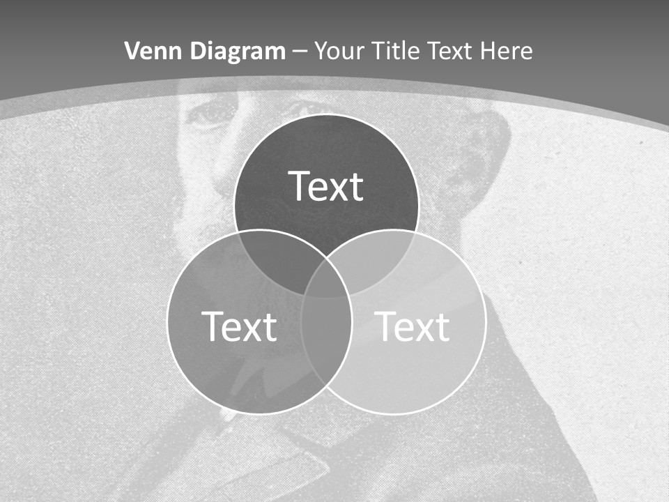 A Black And White Photo Of A Man With A Beard PowerPoint Template