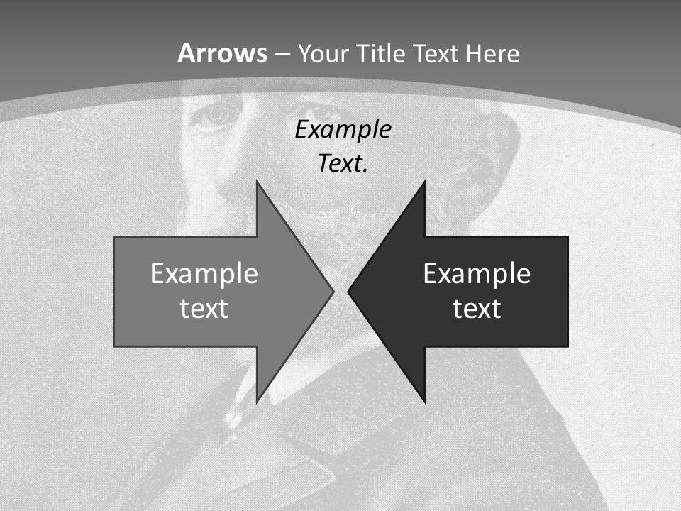 A Black And White Photo Of A Man With A Beard PowerPoint Template