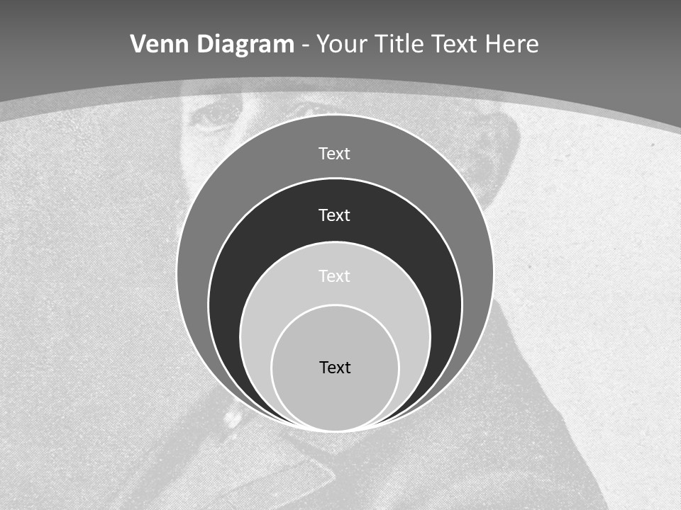 A Black And White Photo Of A Man With A Beard PowerPoint Template