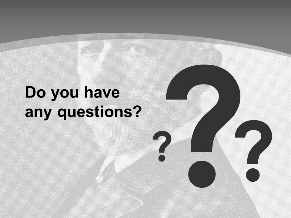 A Black And White Photo Of A Man With A Beard PowerPoint Template