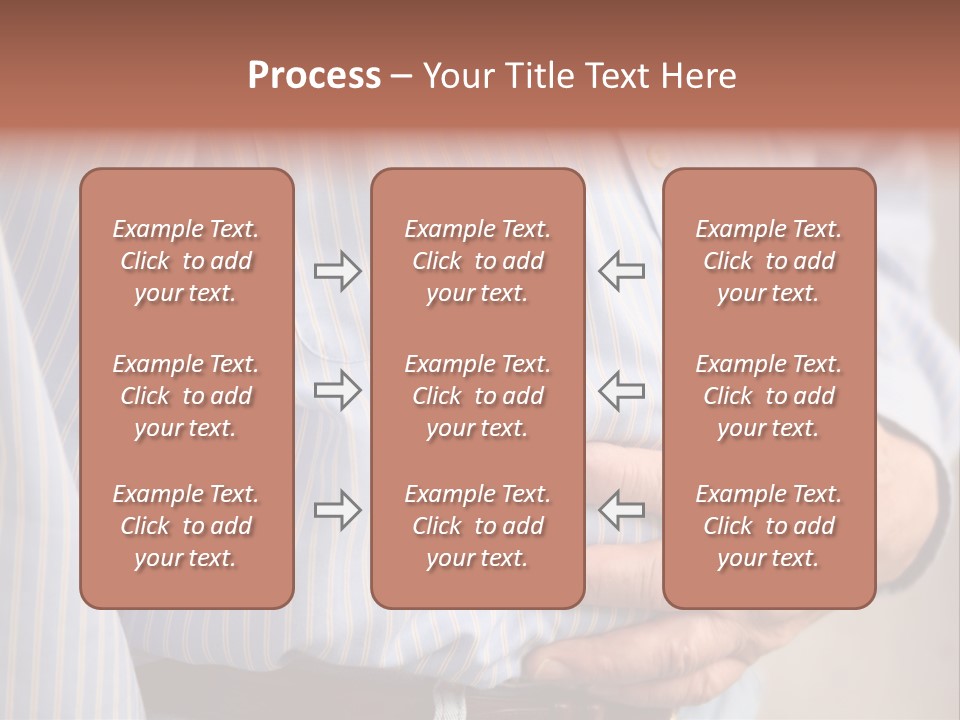 A Man Is Holding His Stomach With His Hands PowerPoint Template