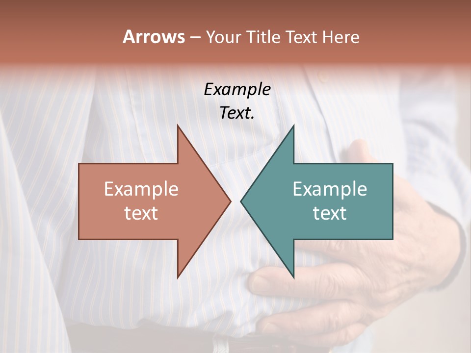 A Man Is Holding His Stomach With His Hands PowerPoint Template