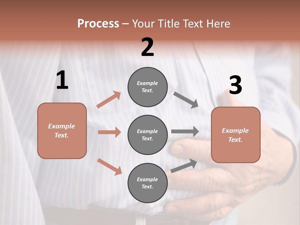 A Man Is Holding His Stomach With His Hands PowerPoint Template