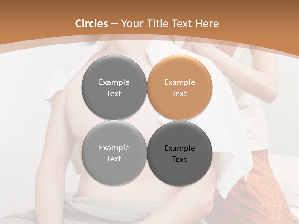 A Man Sitting On A Bed Next To A Woman PowerPoint Template