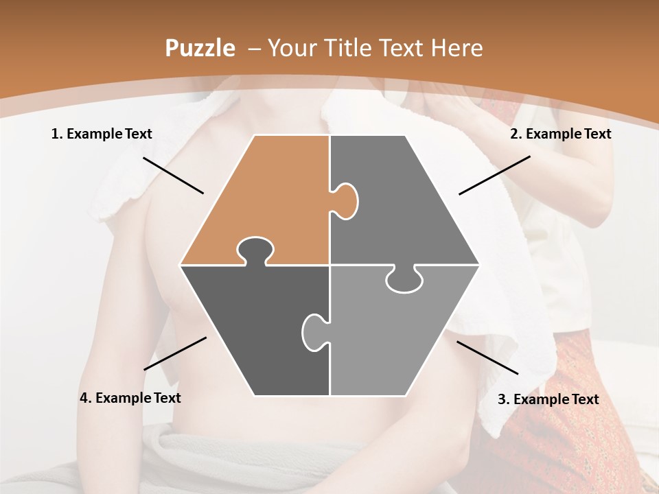 A Man Sitting On A Bed Next To A Woman PowerPoint Template