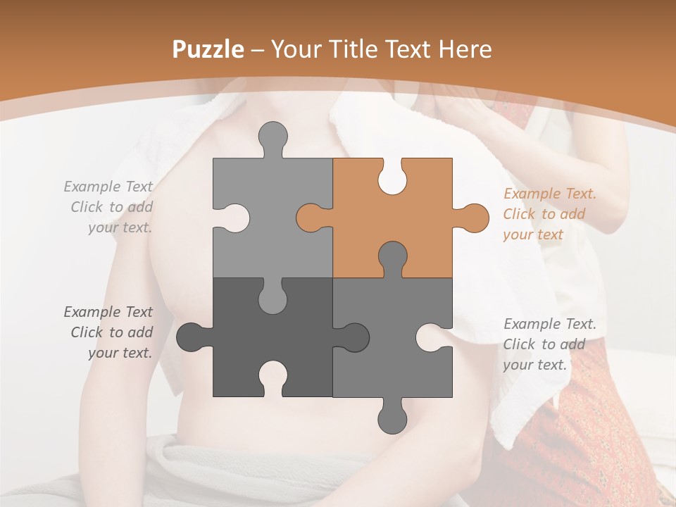 A Man Sitting On A Bed Next To A Woman PowerPoint Template