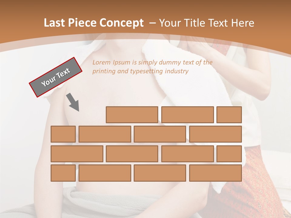 A Man Sitting On A Bed Next To A Woman PowerPoint Template